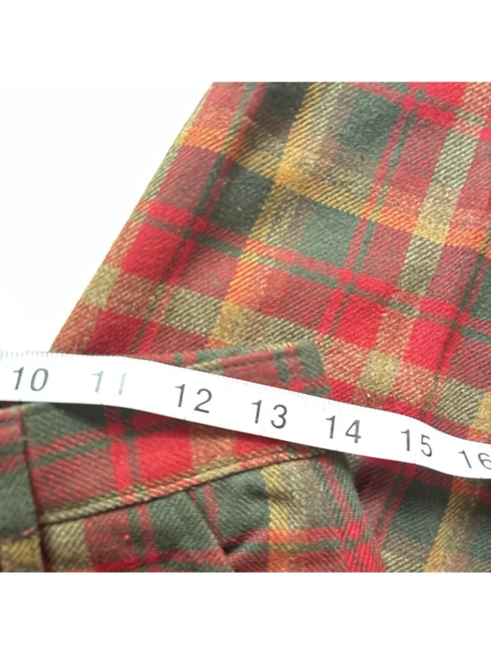 Vintage Pendleton 100% Wool Red Plaid Pants Lined Size 10 See Measurements